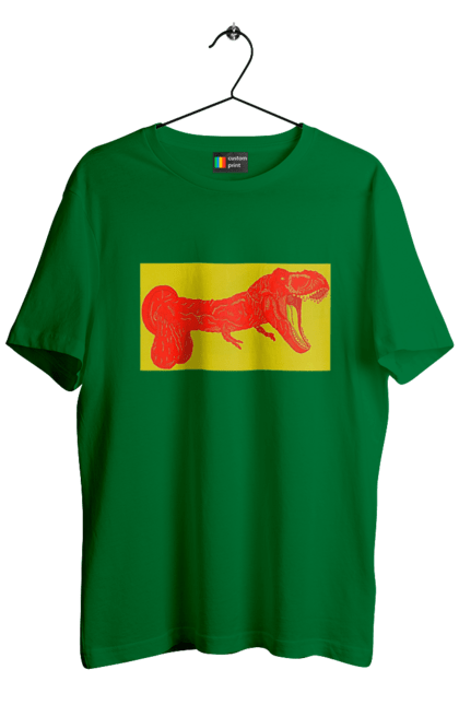 Men`s t-shirt with prints Member Dinosaur. Dinosaur, member, pisyun. 2070702