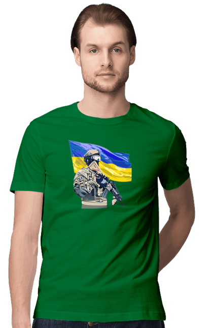 Men`s t-shirt with prints Armed Forces | Flag 2070702