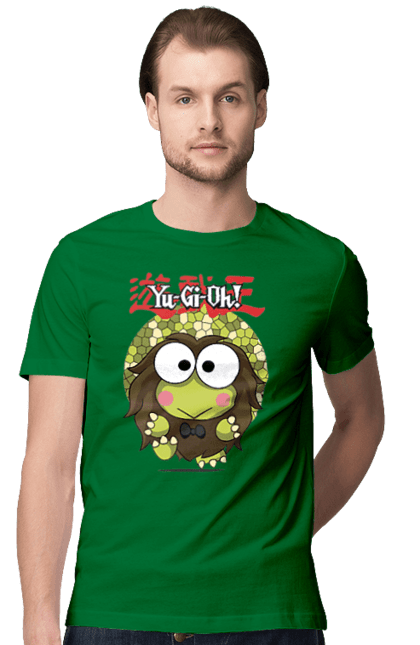 Men's t-shirt with prints Yu Gi Oh! Keroppi. Brand, character, hello kitty, keroppi, yu gi oh, yugio. 2070702