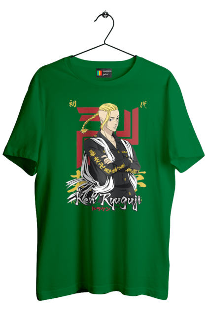 Men's t-shirt with prints Tokyo Revengers Draken. Anime, draken, ken ryuguji, ken-chin, manga, serial, tokyo manji gang, tokyo revengers. 2070702