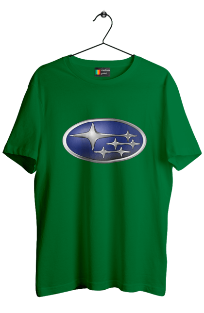 Футболка чоловіча з принтом "Subaru". Авто, логотип, субару. 2070702