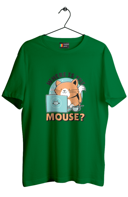 Футболка чоловіча з принтом "Де миша?". Angular, c, css, html, it, javascript, jquery, php, python, react, svelt, vue, айтишник, айті, гумор, код, кодувати, прогер, програміст, програмісти, ти ж, ти ж програміст, тиж програміст. 2070702