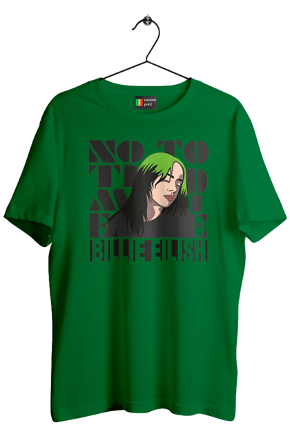 Men`s t-shirt with prints Billie Eilish. Billie eilish, billie eilish logo, billie eilish print, singer billie eilish. 2070702