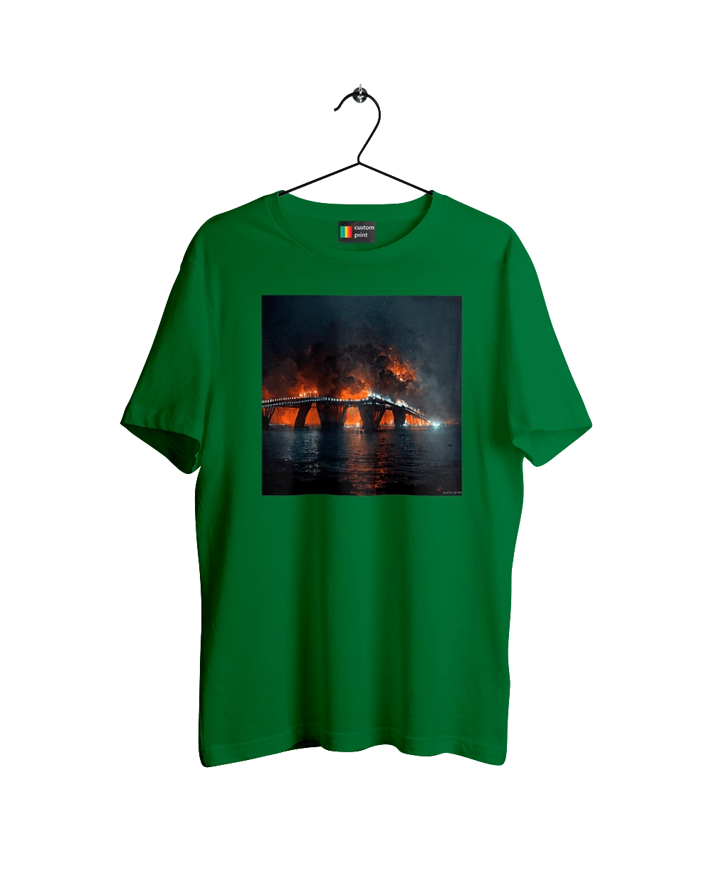 The Crimean bridge is on fire