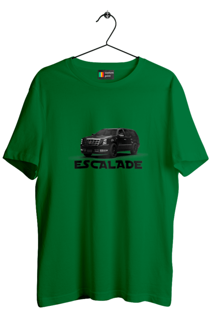 Футболка чоловіча з принтом "Каділак". Автомобіль, бізнес клас, джип, ескалада, каділак, машина, позашляховик. 2070702
