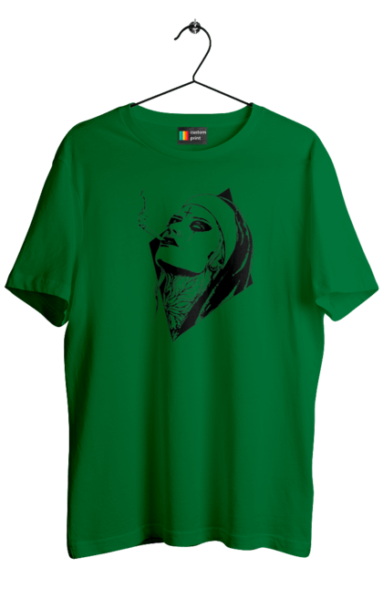Men`s t-shirt with prints Nun. Cigarettes, cool, girl, tattoo. 2070702