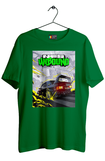 Футболка чоловіча з принтом "Need for Speed Unbound". Heat, need, need for speed, nfs, speed, unbound, нид, нфс, спид, фор. 2070702