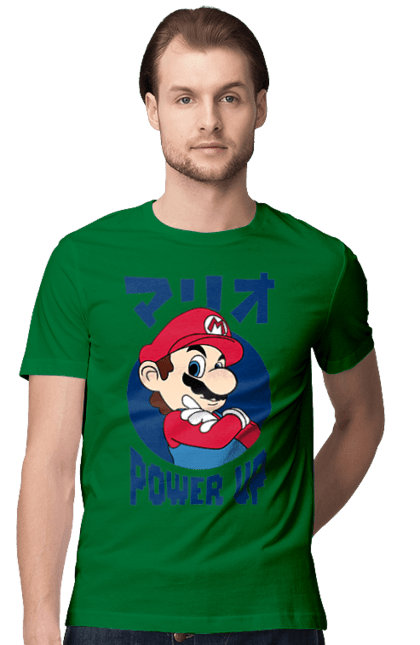 Men's t-shirt with prints The Super Mario Bros.. Character, game, mario, mario bros, nintendo, super mario bros. 2070702