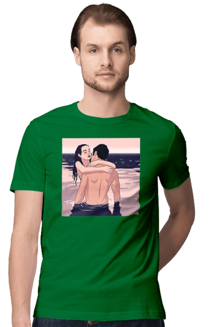 Парочка Обнимается В Реке