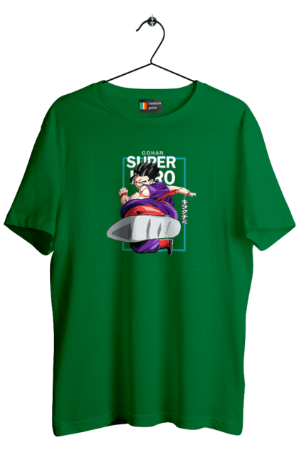 Men's t-shirt with prints Dragon Ball Gohan. Anime, dragon ball, dragon ball superhero, gohan, manga, son gohan, tv series. 2070702