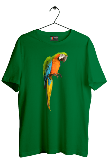 Men`s t-shirt with prints Just A Parrot. Birdie, parrot. 2070702