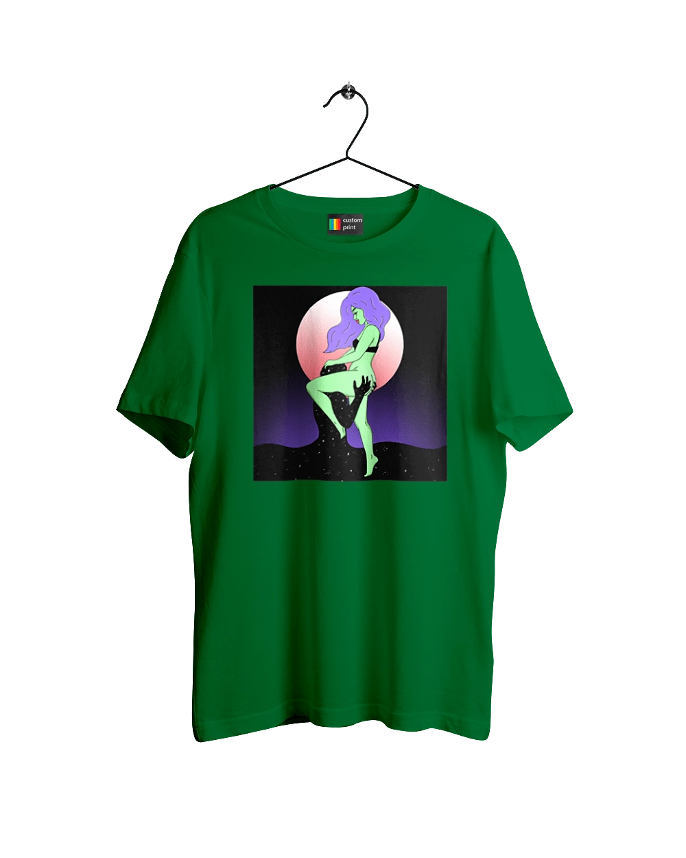 Green Girl And The Moon