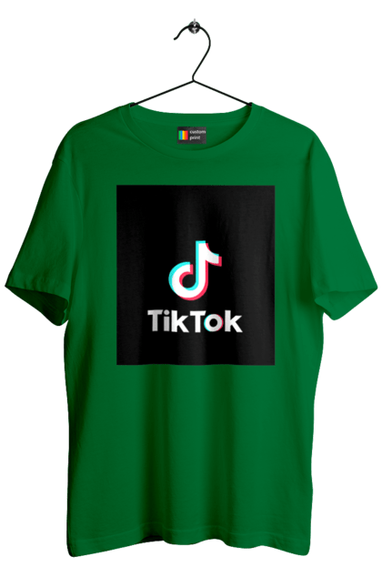 Футболка чоловіча з принтом "TikTok". 2022, tiktok, актуально, модно, футболка. CustomPrint.market