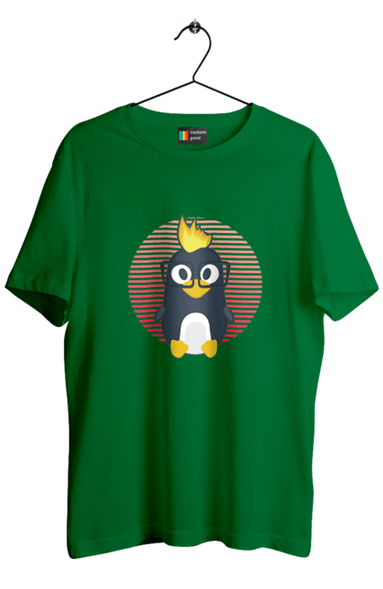 Футболка чоловіча з принтом "Лінукс". Айті, айтішнік, девелопер, іт, программіст, розробник. 2070702