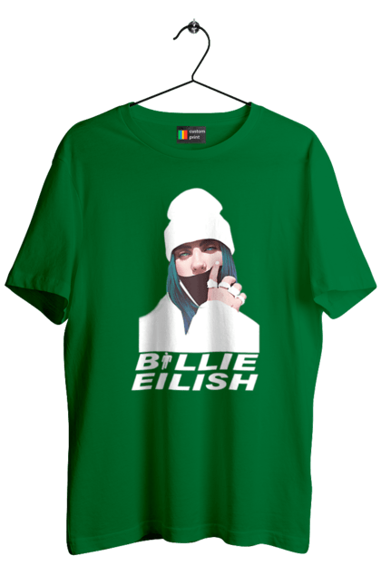 Men`s t-shirt with prints Billie Eilish. Billie eilish, billie eilish logo, billie eilish print, singer billie eilish. 2070702