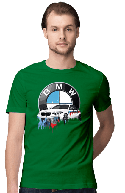 Футболка чоловіча з принтом "BMW". Bmw, авто, бмв, бмв фан, фанклуб. 2070702