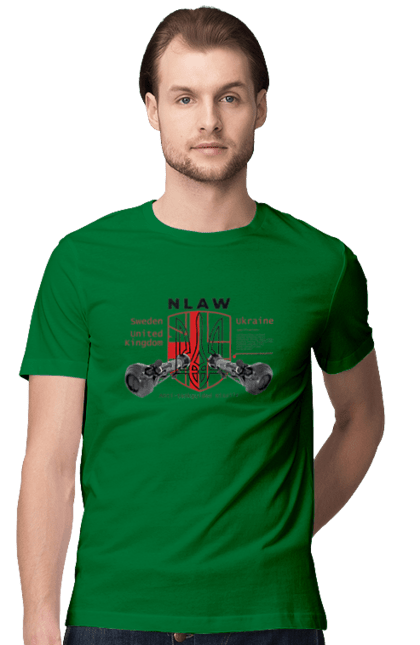 Men`s t-shirt with prints NLAW. Caesar, himars, nlaw, patriot, weapons, zaluzhny. 2070702