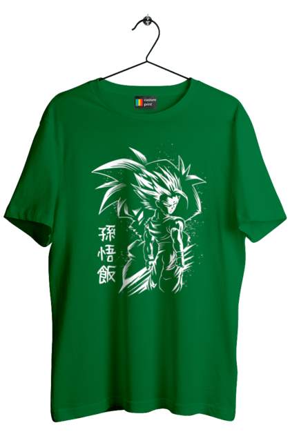 Men's t-shirt with prints Dragon Ball Son Goku. Anime, dragon ball, goku, manga, son goku, tv series. 2070702