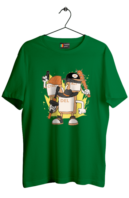 Футболка чоловіча з принтом "Ctrl alt del Програмерський екшен". 404, andoid, aws, backend, c++, cloud, css, data, dev, devops, frontend, geek, git, github, go, golang, google, hacker, html, ios, java, javascript, jquery, js, linux, nodejs, php, python, react, science, script, web, геймер, гік, дата, клавіши, код, компьютер, лінукс, мова, облако, пайтон, пингфин, программист, програмування, талисман, хакер. 2070702