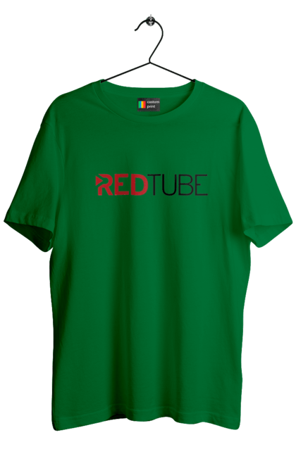 Футболка мужская с принтом Red tube. Бразерс, порно хаб, ред туб. 2070702