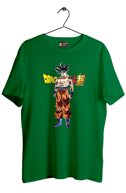 Men's t-shirt with prints Dragon Ball Son Goku. Anime, dragon ball, goku, manga, son goku, tv series. 2070702