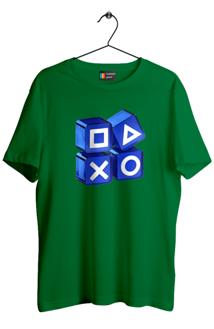 Футболка чоловіча з принтом "Геймпад". Playstation, sony, геймпад, гра, джостик. 2070702