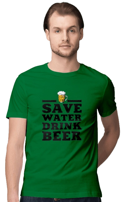 Save water, drink beer (black)