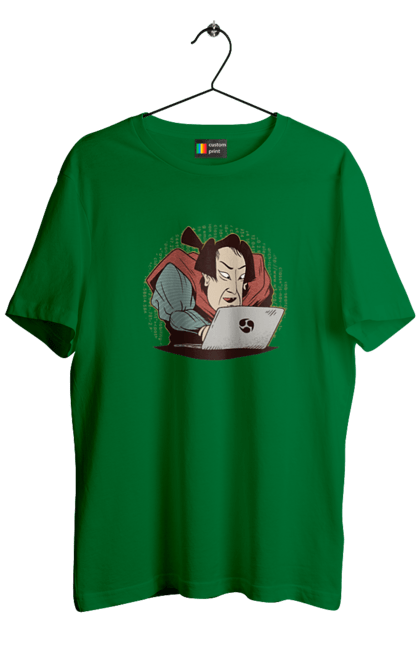 Футболка чоловіча з принтом "Ніндзя програміст". Angular, c, css, html, it, javascript, jquery, php, python, react, svelt, vue, айтишник, айті, гумор, код, кодувати, прогер, програміст, програмісти, ти ж, ти ж програміст, тиж програміст. 2070702