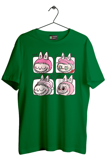 Футболка чоловіча з принтом "Labubu". Labubu, weird cute, іграшки, лабубу. 2070702