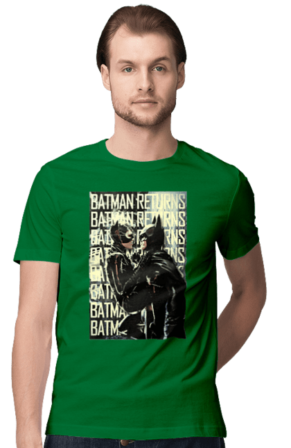 Футболка чоловіча з принтом "Бетмен". Detective comics, бетмен, екшн, комикс, супергерои. CustomPrint.market