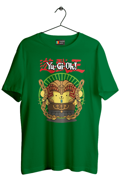 Men's t-shirt with prints Yu Gi Oh! Pompompurin. Brand, character, hello kitty, pompompurin, yu gi oh, yugio. 2070702