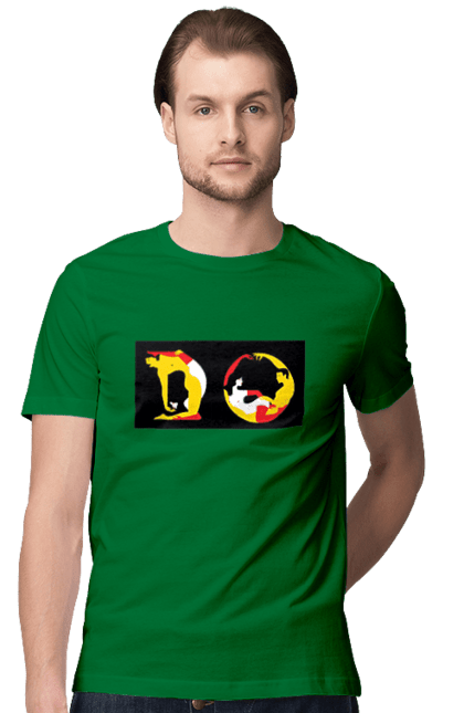 Футболка чоловіча з принтом "Розтяжка По Дорослому". Пози, розтяжка. 2070702