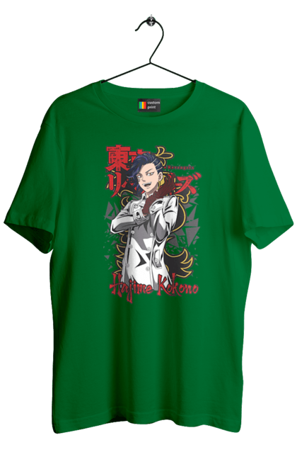 Men's t-shirt with prints Tokyo Revengers Hajime Kokonoi. Anime, black dragon, film, hajime kokonoi, manga, tokyo manji gang, tokyo revengers, tv series. 2070702