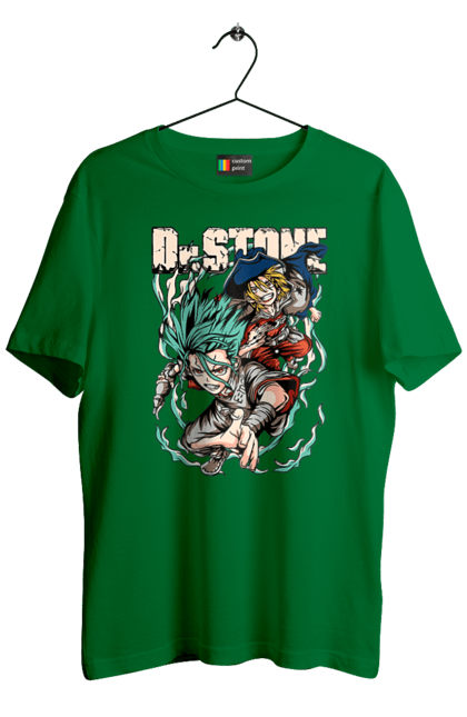 Men's t-shirt with prints Dr. Stone Senku and Ryuusui. Anime, dr. stone, ishigami, manga, ryuusui, ryuusui nanami, senku, senku ishigami. 2070702