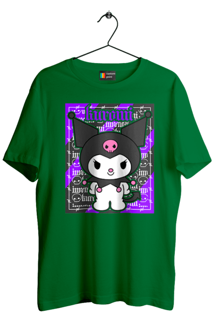 Men's t-shirt with prints Hello Kitty Kuromi. Anime, character, hello kitty, kuromi, my melody, sanrio. 2070702