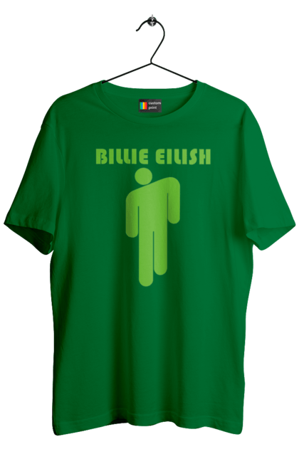 Футболка чоловіча з принтом "Billie Eilish". Активістка, біллі айліш, мизукант, права, співачка, тварини. CustomPrint.market