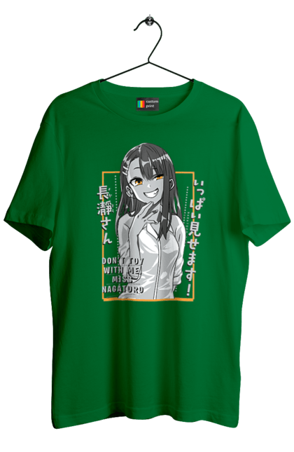 Men's t-shirt with prints Don't Toy with Me, Miss Nagatoro. Anime, hayase nagatoro, manga, nagatoro. 2070702