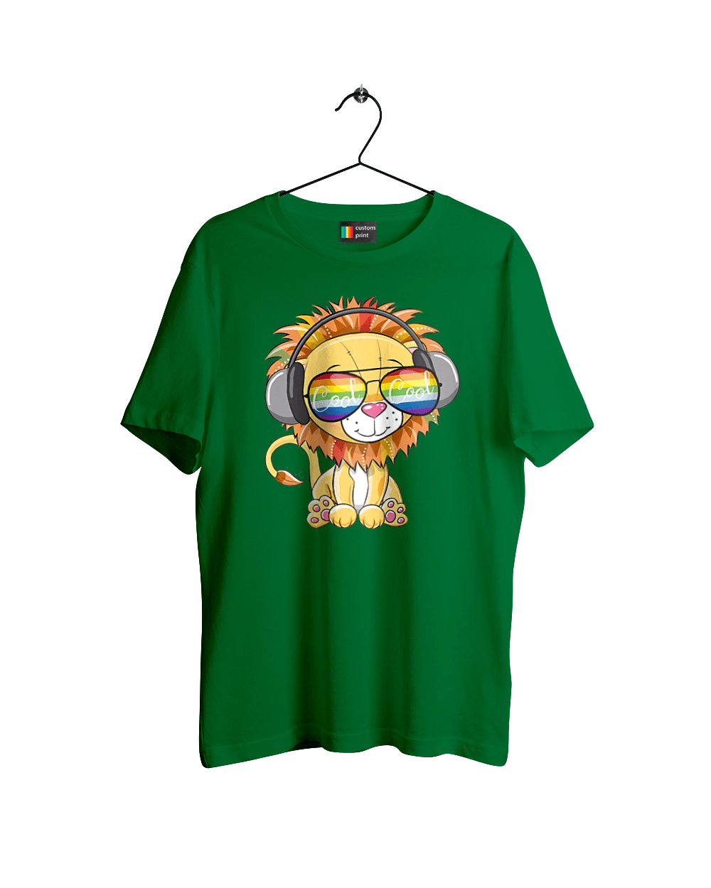 Lion In Glasses And Headphones