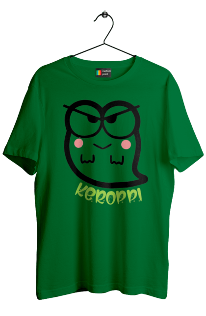 Men's t-shirt with prints Hello Kitty Keroppi. Brand, character, ghost, halloween, hello kitty, keroppi. 2070702