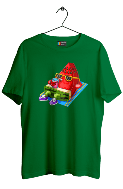 Men`s t-shirt with prints Watermelon Drinks Cocktail. Cocktail, summer, watermelon. 2070702