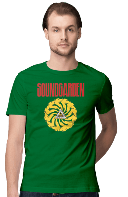 Men's t-shirt with prints Soundgarden. Alternative rock, group, grunge, hard rock, metal, music, rock, sound garden, soundgarden. 2070702