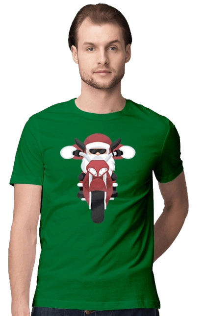 Santa on a motorcycle