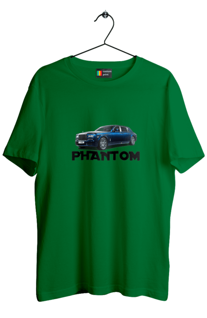Футболка чоловіча з принтом "Ролс ройс". Авто, автомобіль, люкс клас, ролс ройс, седан, фантом. 2070702