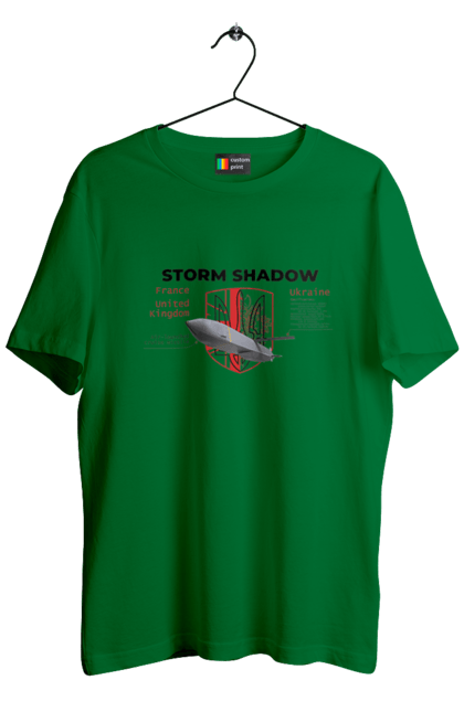 Футболка мужская с принтом Storm Shadow. F16, nasams, storm shadow, zuzana, гаубица, два герба, залужный, сюзанно. 2070702