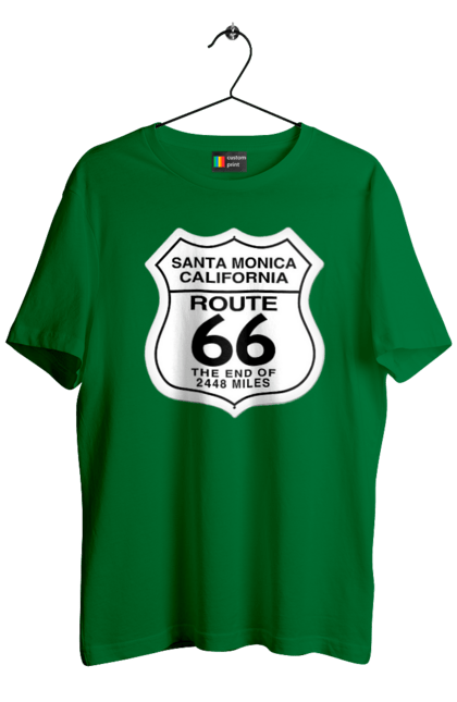 Футболка чоловіча з принтом "Route 66". Байк, байкер, байкер клуб, брат, брати, брутал, гарячий асфальт, гарячий кінь, гарячий стрижень, дорога 50, дорога 66, дорога 80, дороги америки, дороги україни, жага швидкості, клуб байкерів, мотоцикл, мотоцикліст, справжній чоловік, чувак, швидкість. 2070702