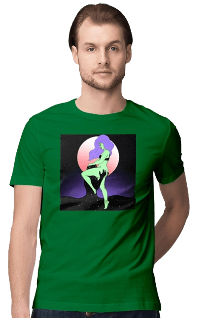 Green Girl And The Moon