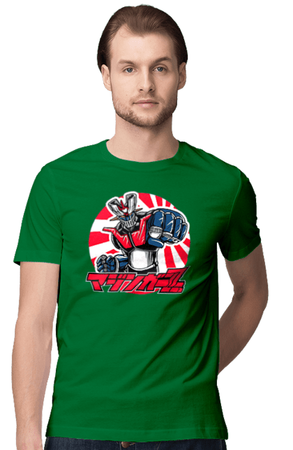 Men's t-shirt with prints Mazinger Z Grendizer. Anime, goldorak, goldrake, grendizer, manga, mazinger z, mecha, robots. 2070702