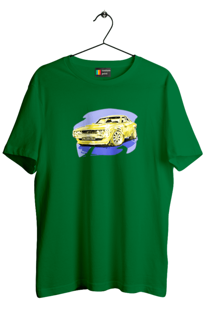 Men`s t-shirt with prints Ukrainian sports car. Machine, machine art, power, speed, sports car, ukrainian car. 2070702