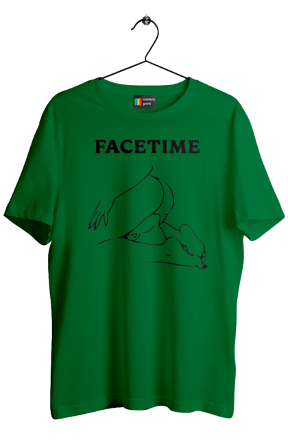 Men`s t-shirt with prints Facetime. Cool, facetime, funny, humor, vulgar. 2070702