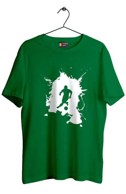 Men`s t-shirt with prints Football in the heart. Ball, championship, football, goal, sport, team, tournament, ukraine, victory. 2070702